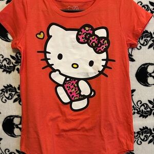 Hello Kitty Orange T-Shirt with Pink Accents
